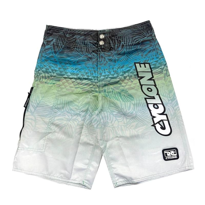 Bermuda Cyclone Tactel Verde e Azul 020121420 - Bermuda Esportiva